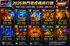 2026熱門老虎機排行榜